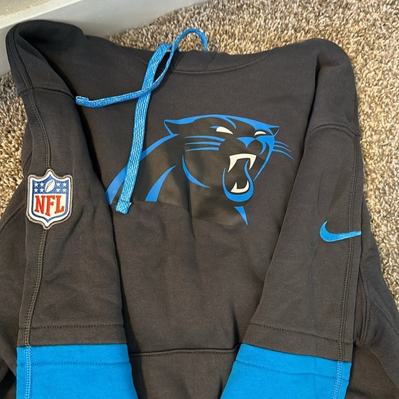 NWOT men’s Nike Carolina Panthers sideline club pullover hoodie - Picture 2 of 2